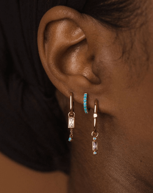 Nova Earring Charm - Gold Vermeil/Violet