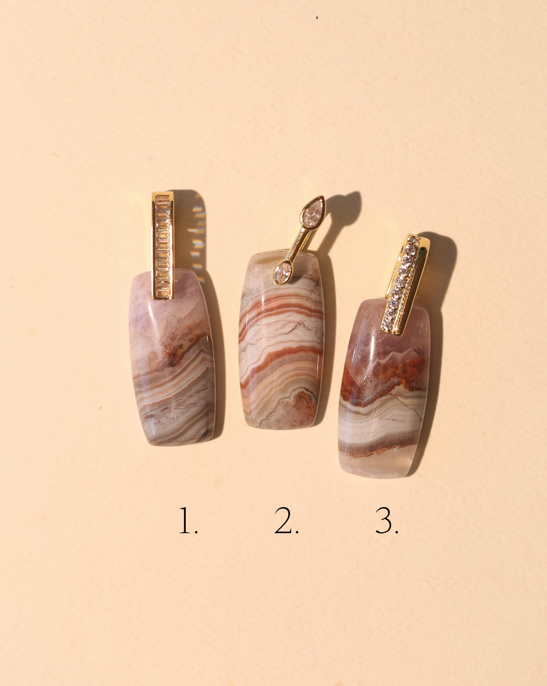 Stone Pendant - Amethyst Agate/Group 7