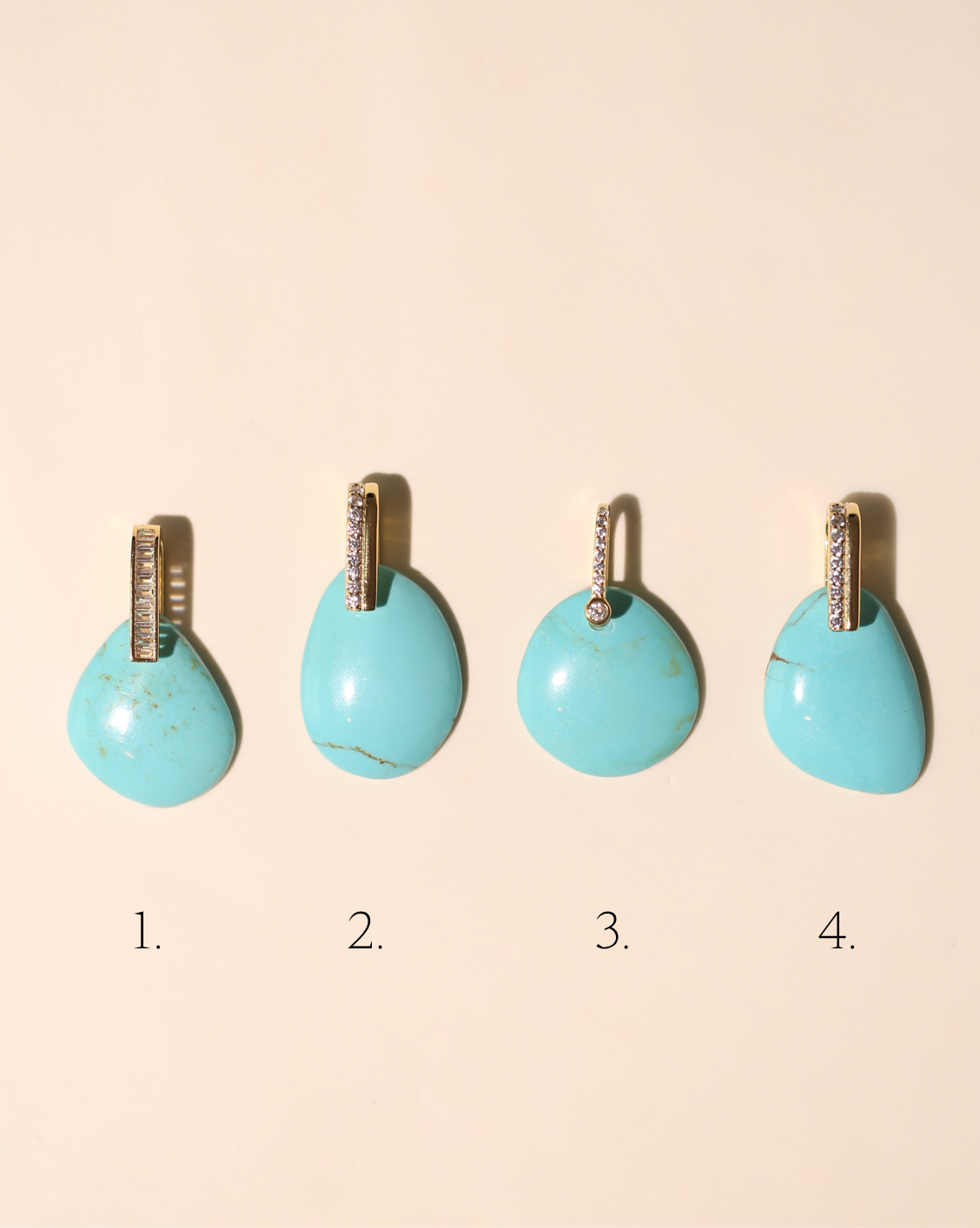 Stone Pendant - Free Form Turquoise/Group 1
