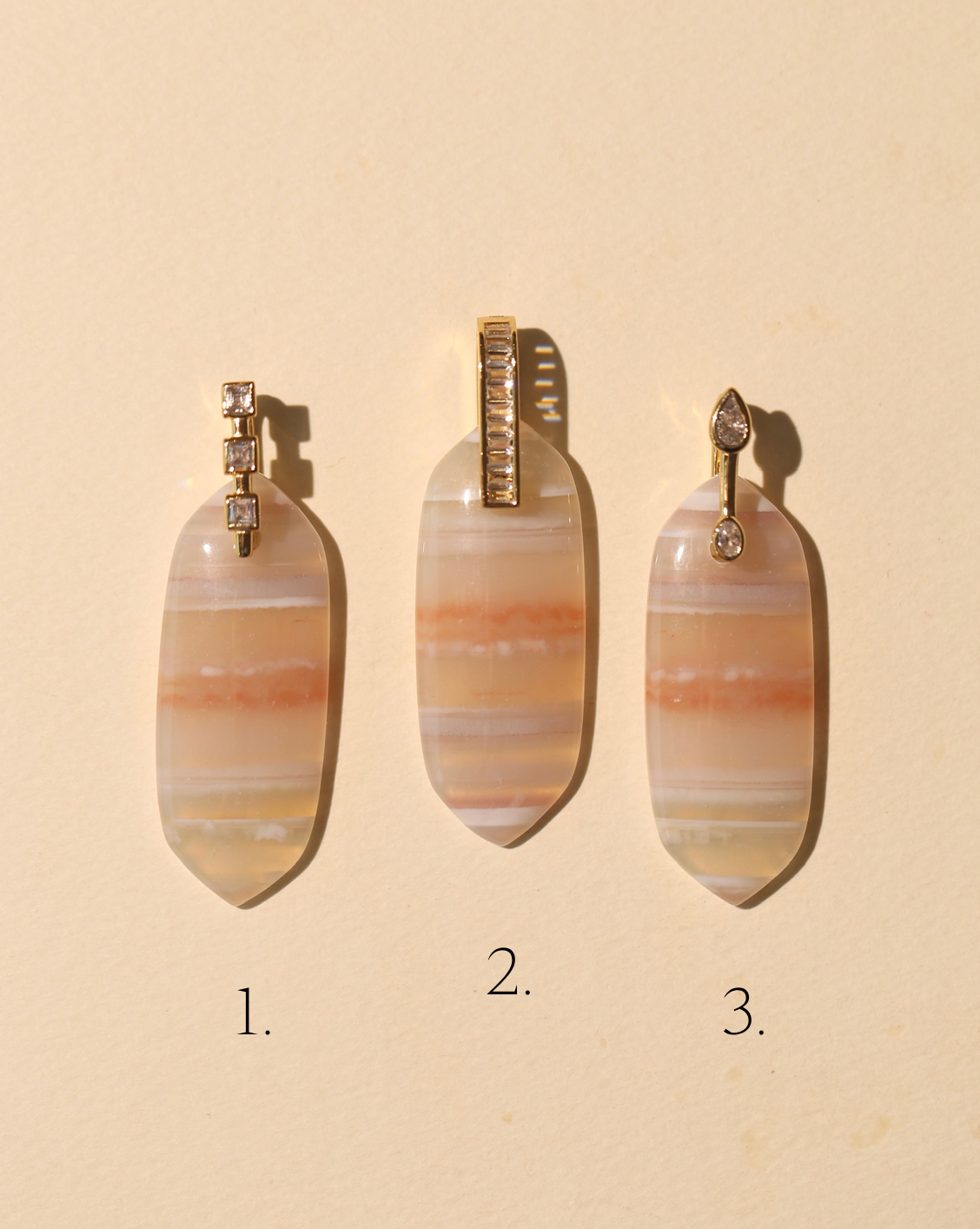Stone Pendant - Red Agate/Group 1