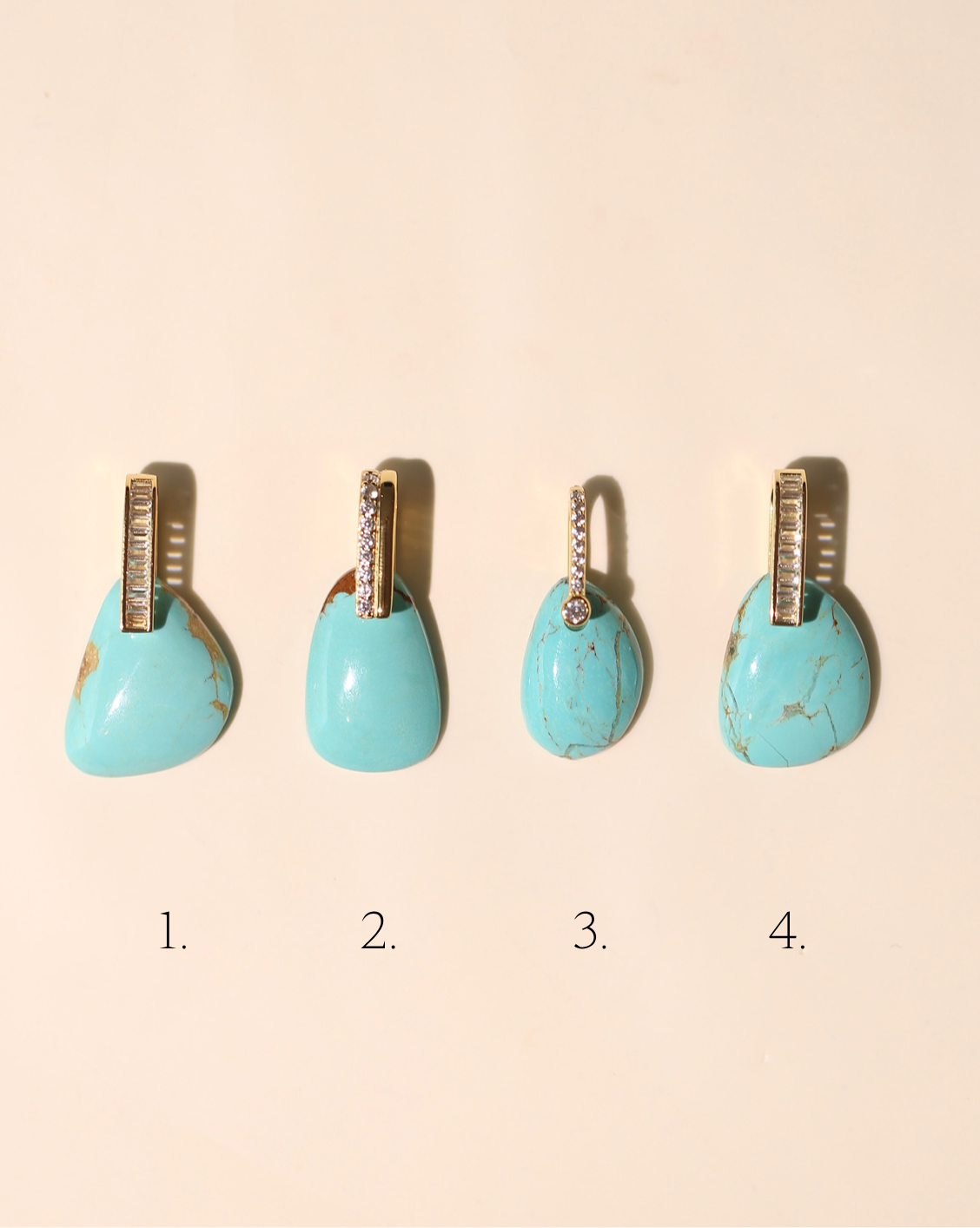 Stone Pendant - Free Form Turquoise/Group 3