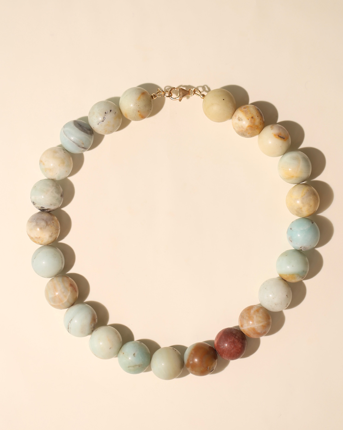 18mm Luxe Beaded Necklace Amazonite | Melanie Auld