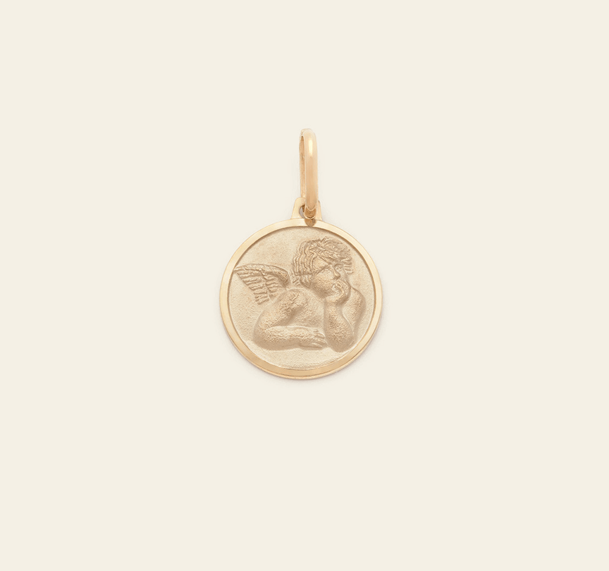 Angel Medallion - 10k Solid Gold