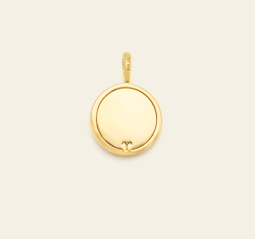 Aries Medallion - Gold Vermeil