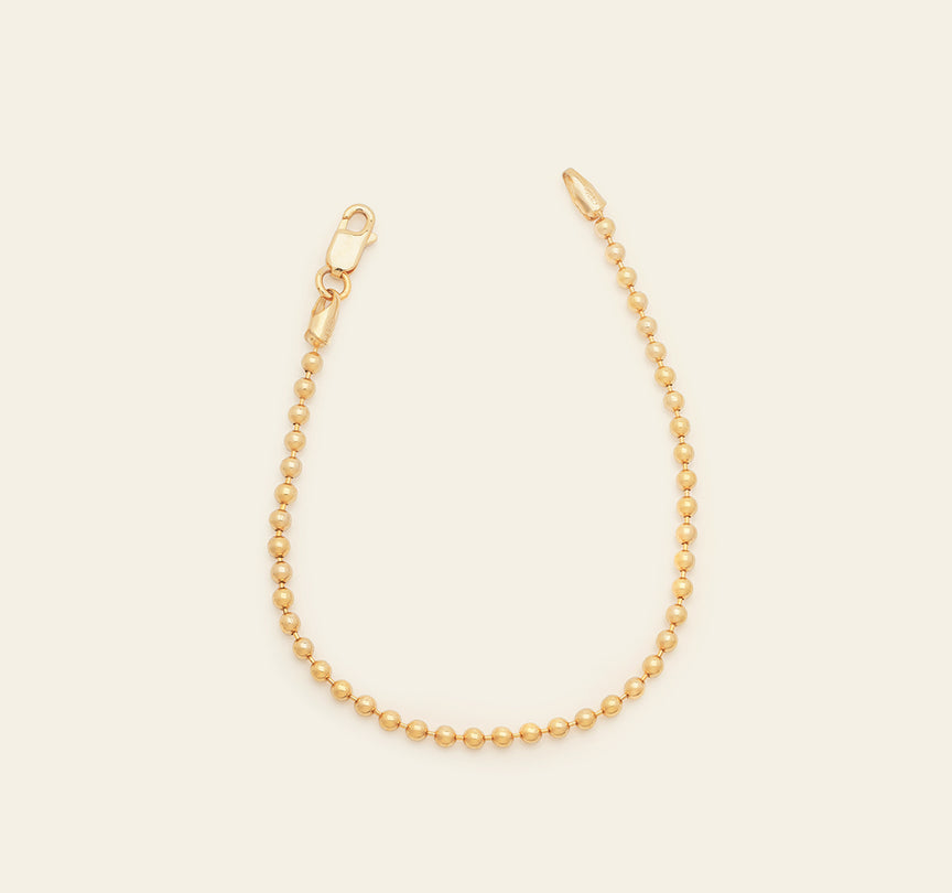 Ball Chain Bracelet - Gold Vermeil