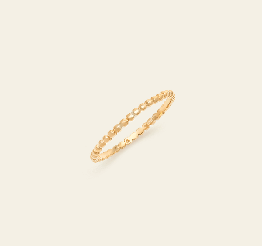 Beaded Band - 10k Solid Gold