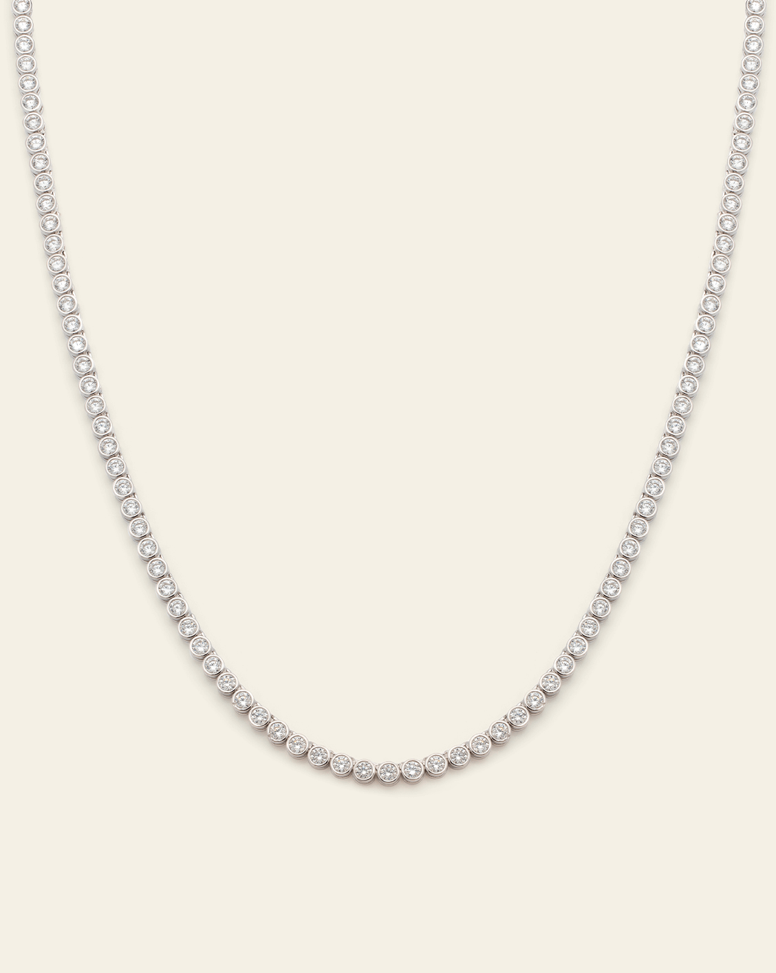 Bezel Set Tennis Necklace | Products | Melanie Auld Jewelry Bezel Set Tennis Necklace | Products | Melanie Auld Jewelry