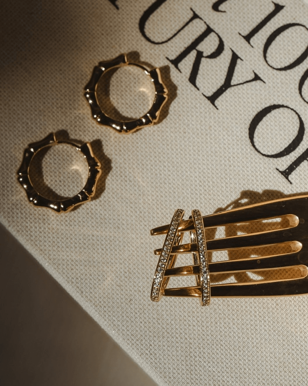 Pave U Link Hoops Gold Vermeil | Products | Melanie Auld Jewelry Pave U Link Hoops Gold Vermeil | Products | Melanie Auld Jewelry