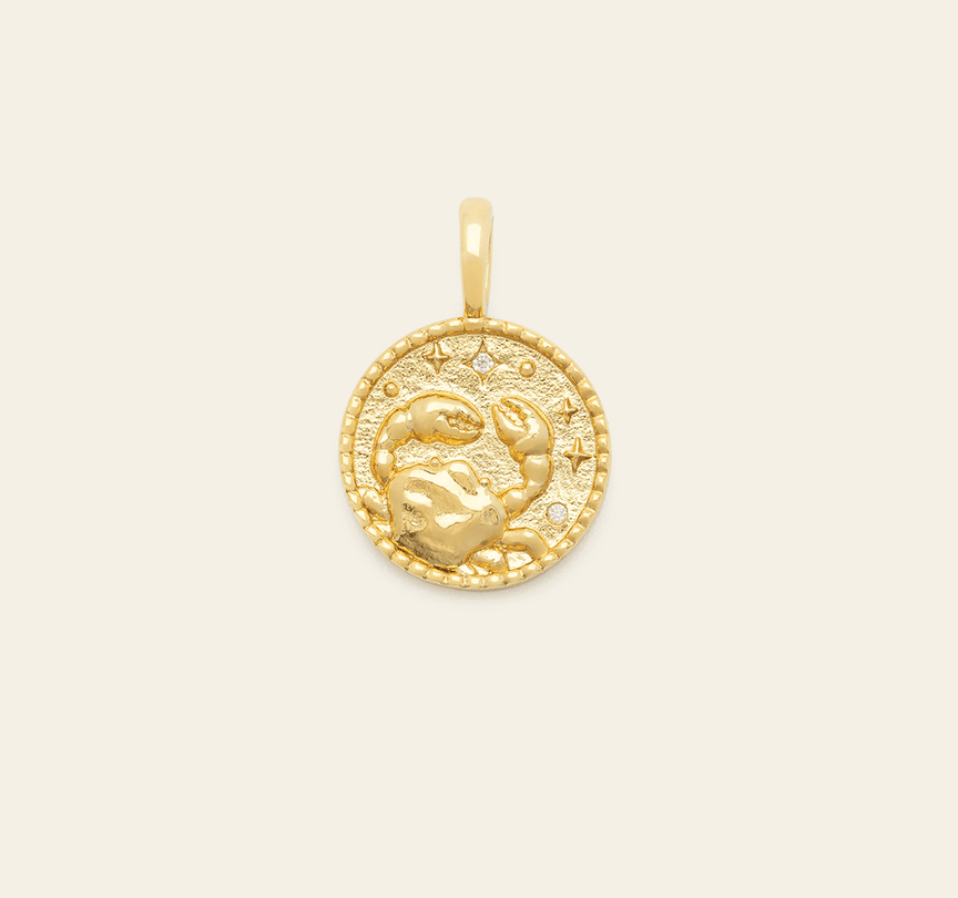 Cancer Medallion - Gold Vermeil