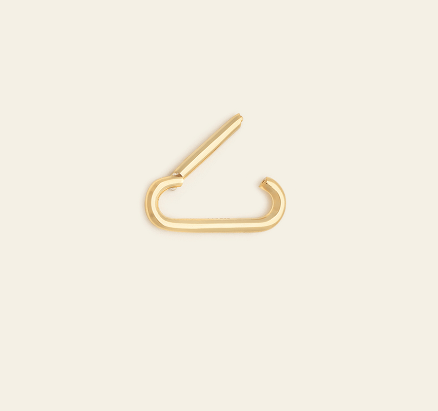 Carabiner Charm Clasp - Gold Vermeil