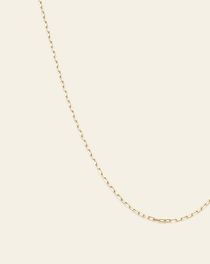 Delicate Staple Chain - 10k Solid Gold