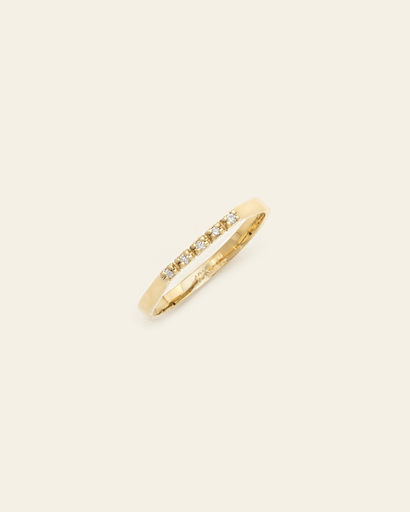 Diamond Bridge Ring - 10k Solid Gold