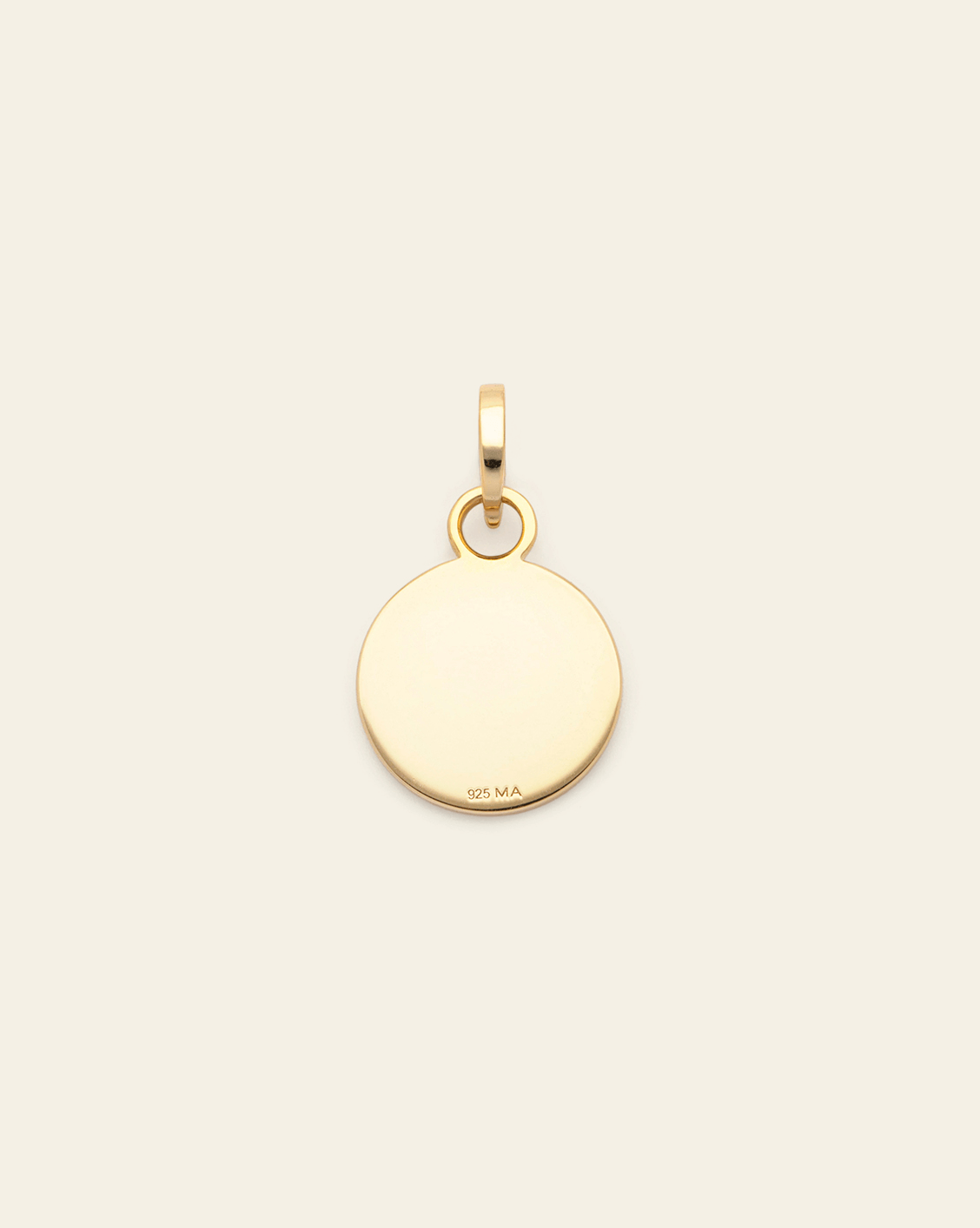 Disc Charm - Gold Vermeil