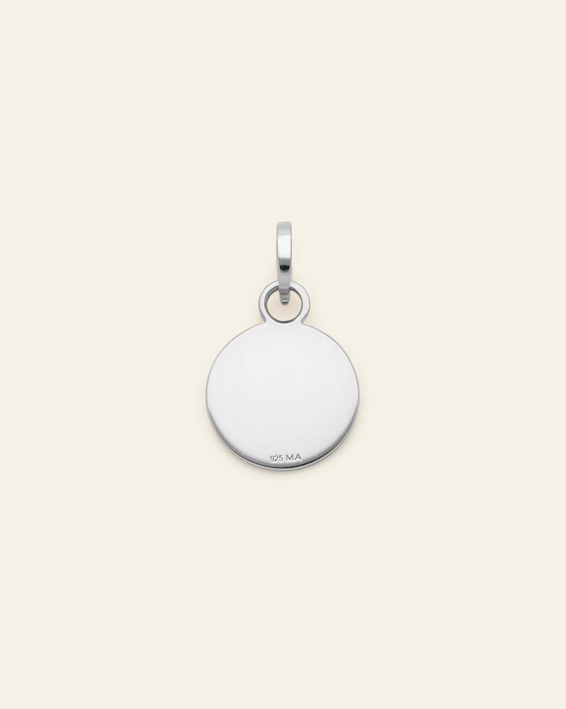 Disc Charm - Sterling Silver