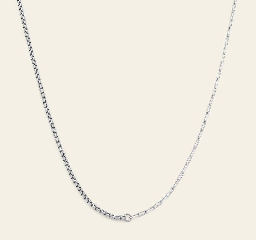 Dual Chain 03 - Sterling Silver 16