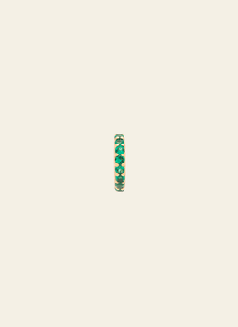 Emerald Eternity Spacer - Gold Vermeil