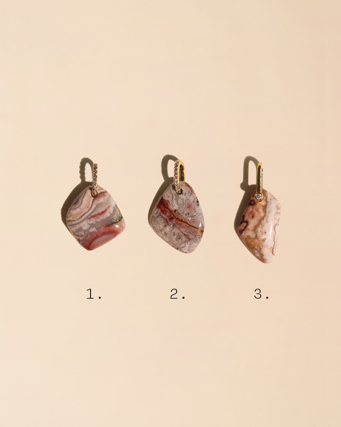 Essential Stone Pendant - Lace Agate/Group 1