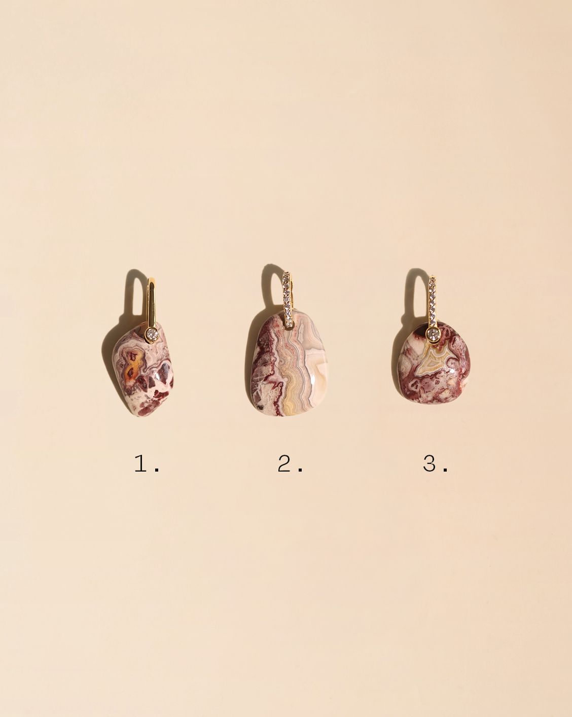 Essential Stone Pendant - Lace Agate/Group 2