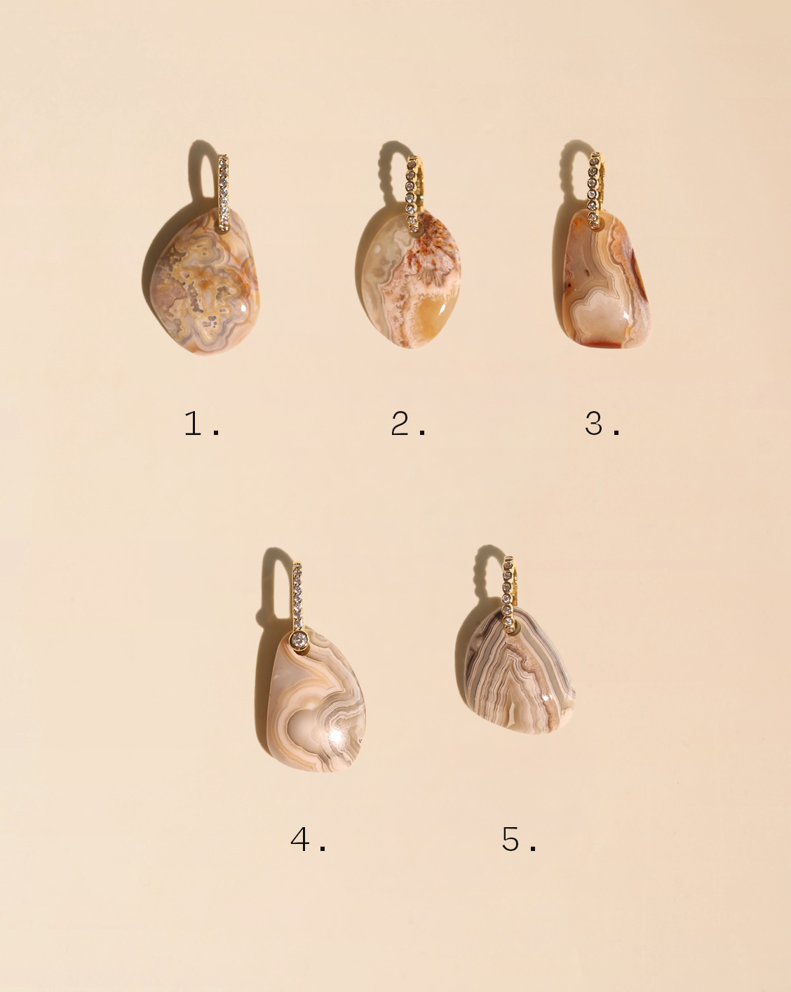 Essential Stone Pendant - Lace Agate/Group 4