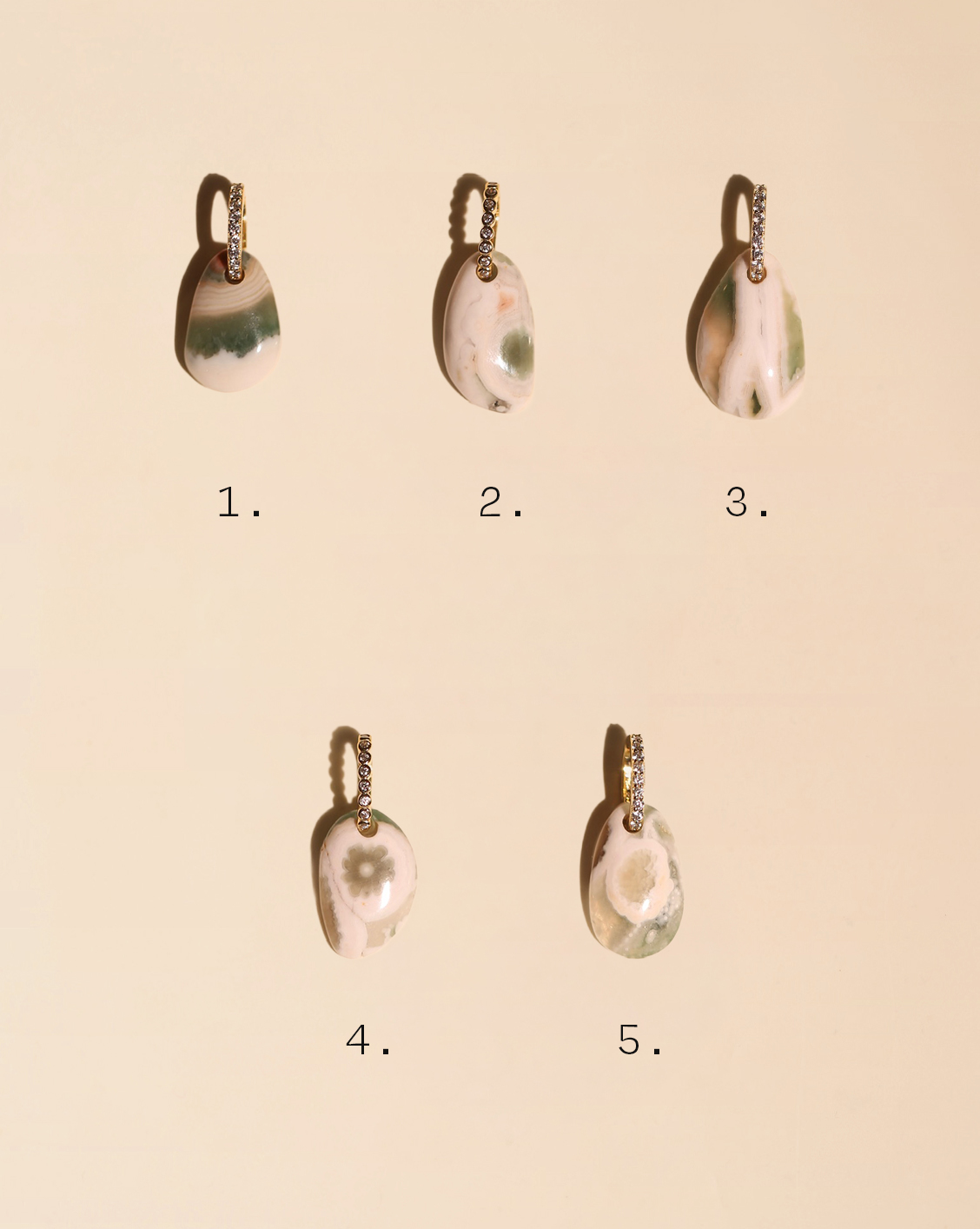 Essential Stone Pendant - Ocean Jasper/Group 13