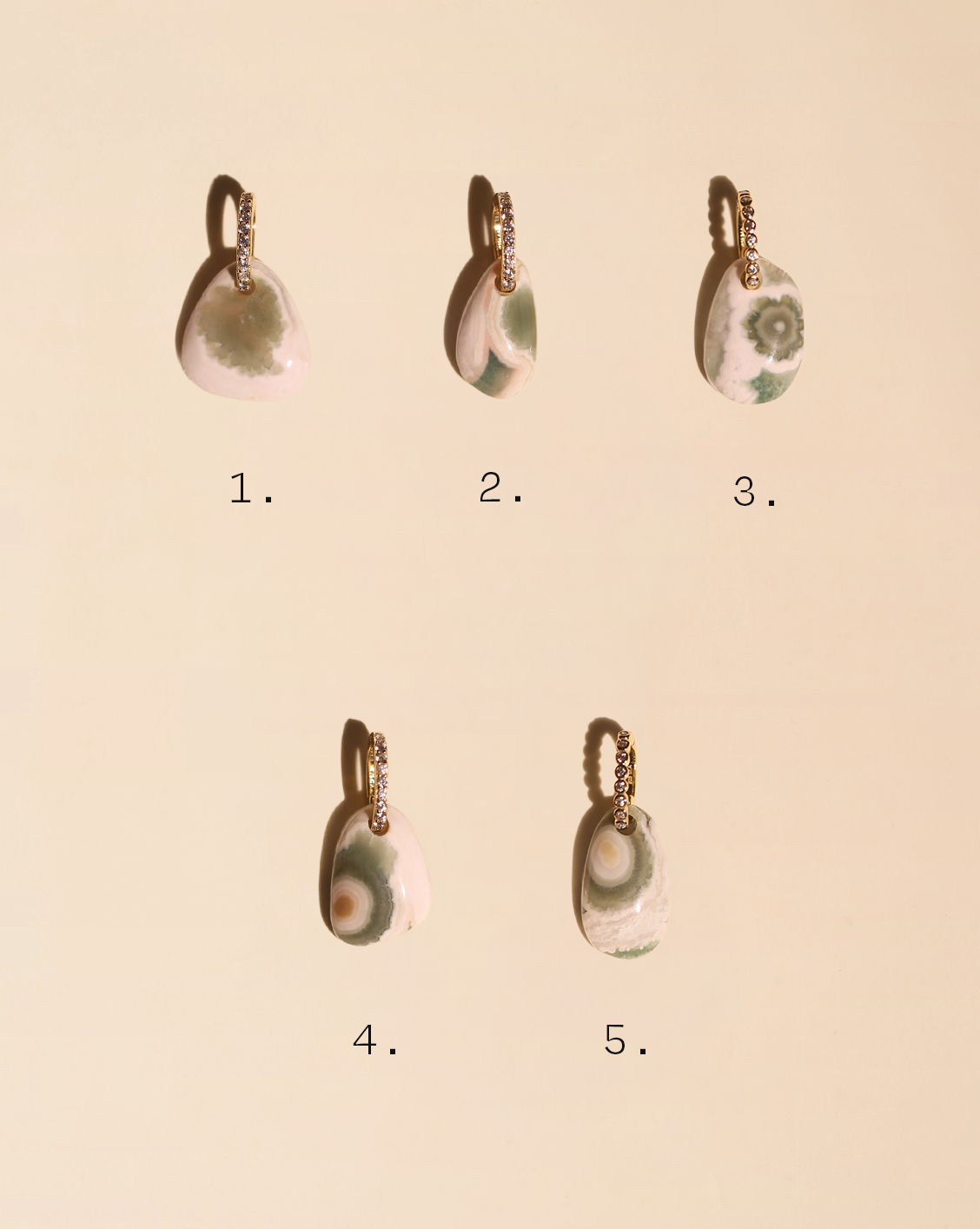 Essential Stone Pendant - Ocean Jasper/Group 14