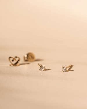 *Made To Order* 2.5mm Diamond Studs - 14k Solid Gold