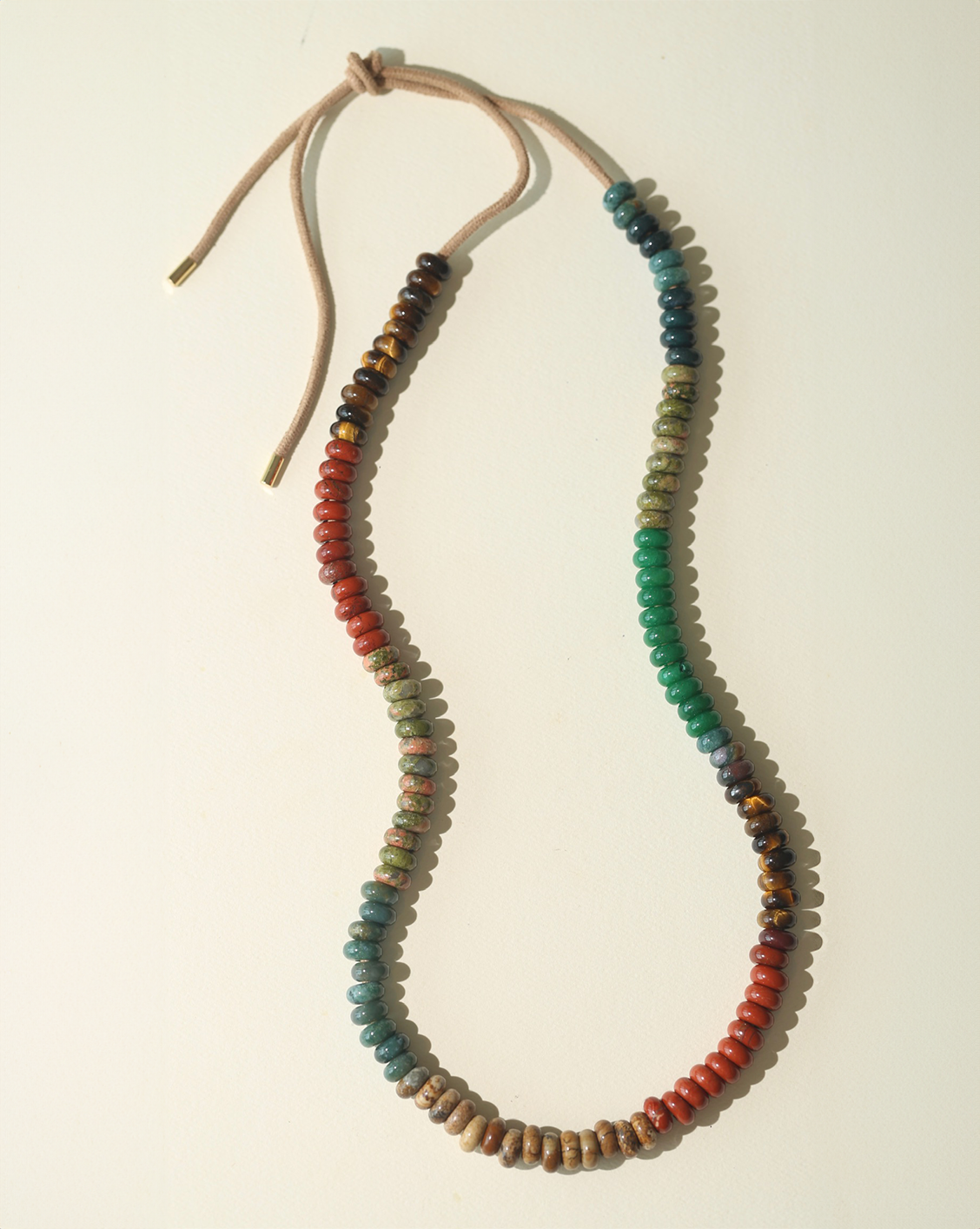 Pietra Sueded Necklace - Solstice/Tan