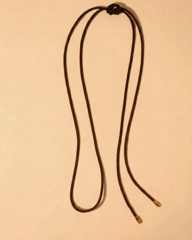Sueded Wrap Necklace - Mocha