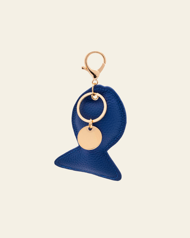 Fish Keychain/Bag Charm - Cobalt