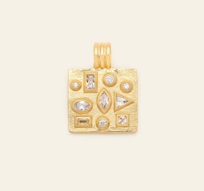 Florentine Pendant - Gold Vermeil/Crystal