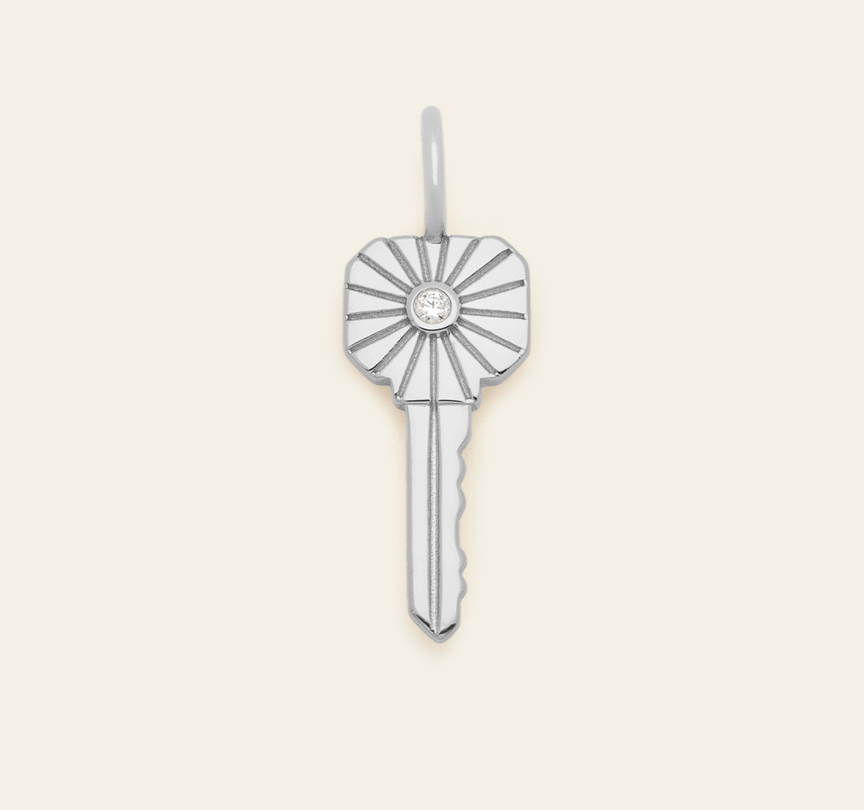 Glow Key Pendant - Sterling Silver
