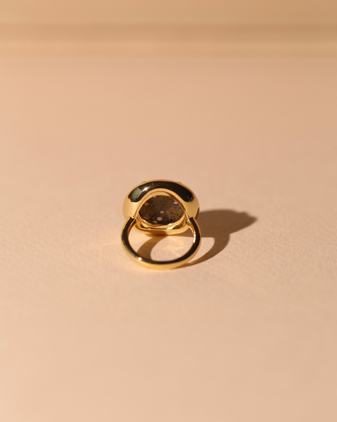 OOAK Halo Ring - Ocean Jasper - Size 4 # 1