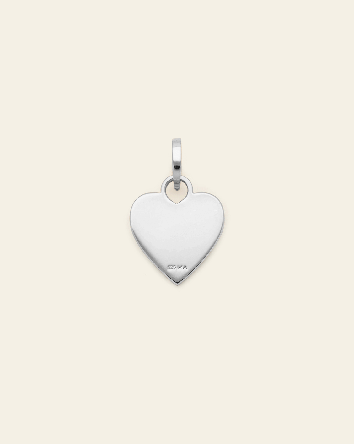 Heart Charm - Sterling Silver