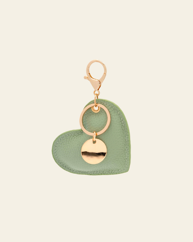 Heart Keychain/Bag Charm - Pistachio