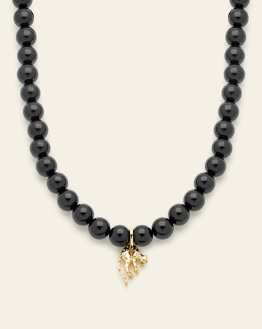 Holiday Leopard  Necklace - Gold Vermeil