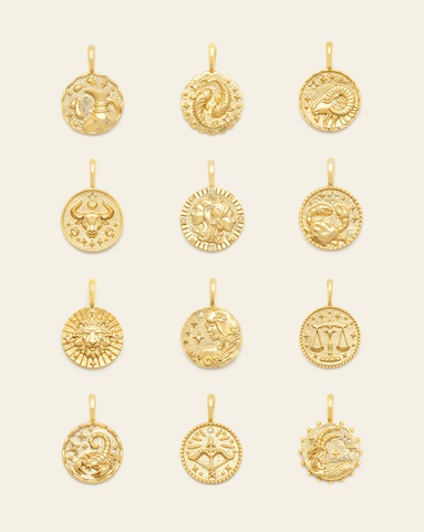 Horoscope Medallion - Gold Vermeil