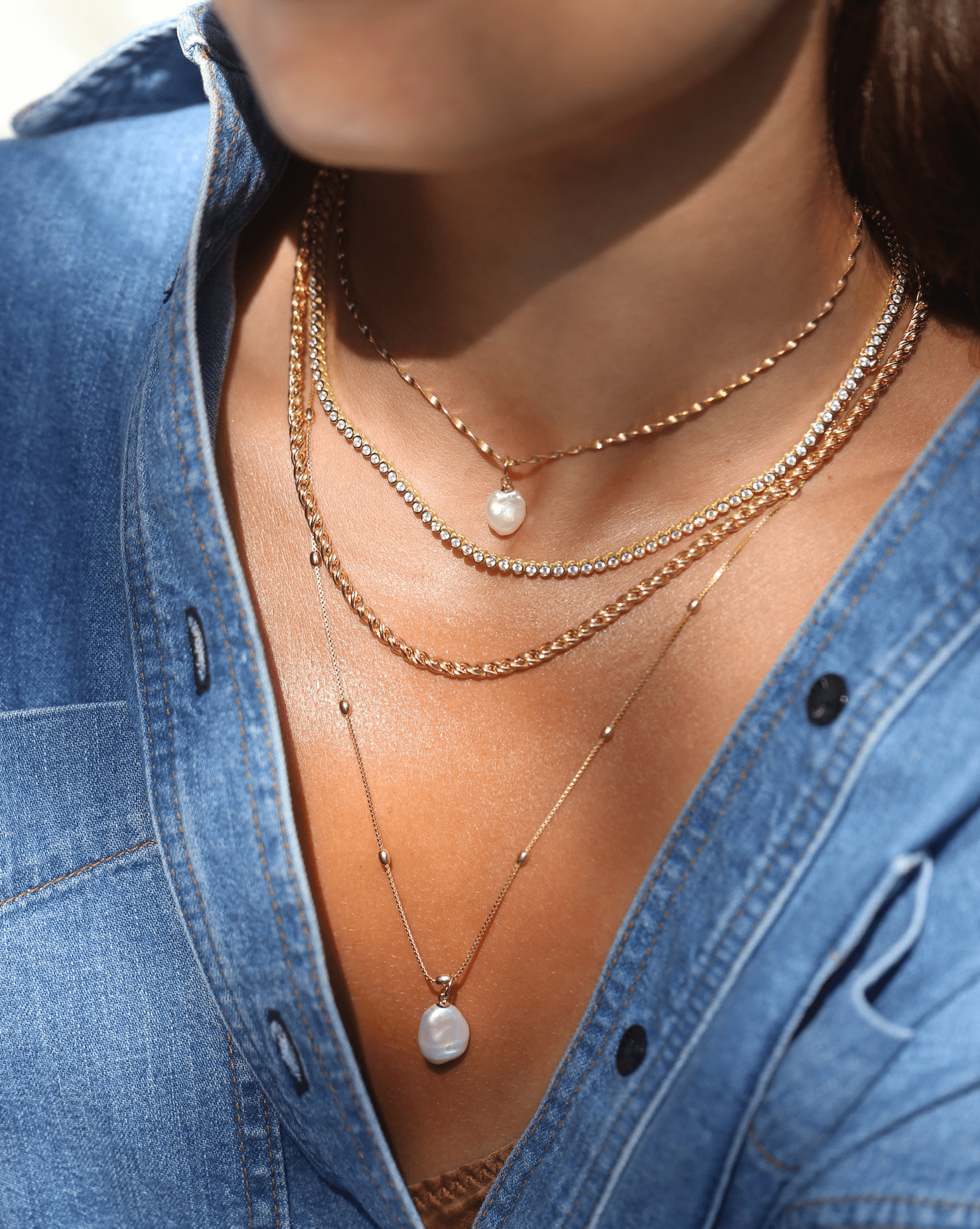 Luxe Pearl Necklace Set | Products | Melanie Auld Jewelry Luxe Pearl Necklace Set | Products | Melanie Auld Jewelry