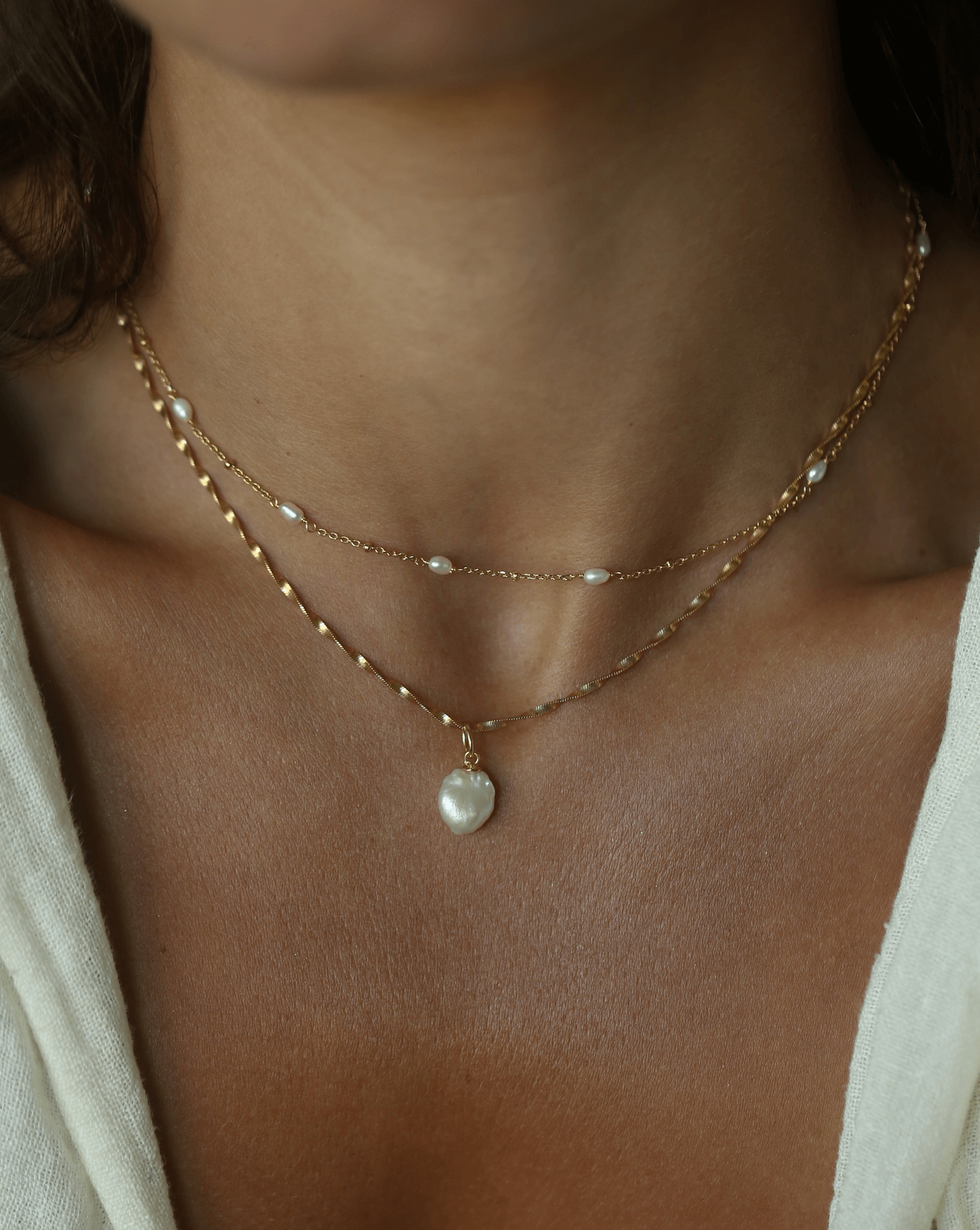 Luxe Pearl Necklace Set | Products | Melanie Auld Jewelry Luxe Pearl Necklace Set | Products | Melanie Auld Jewelry