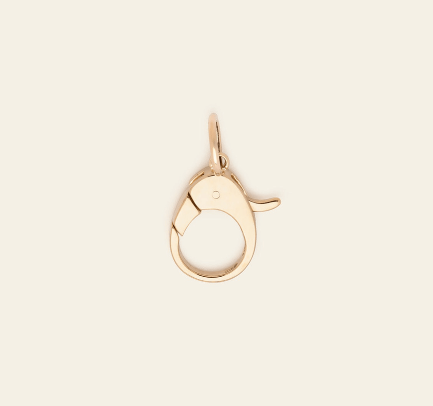 Jumbo Lobster Clasp Charm - 10k Solid Gold