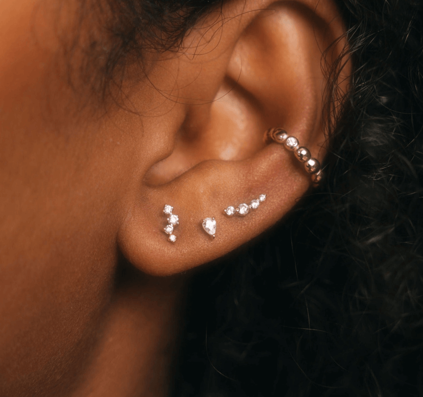 Juno Ear Climbers - Gold Vermeil