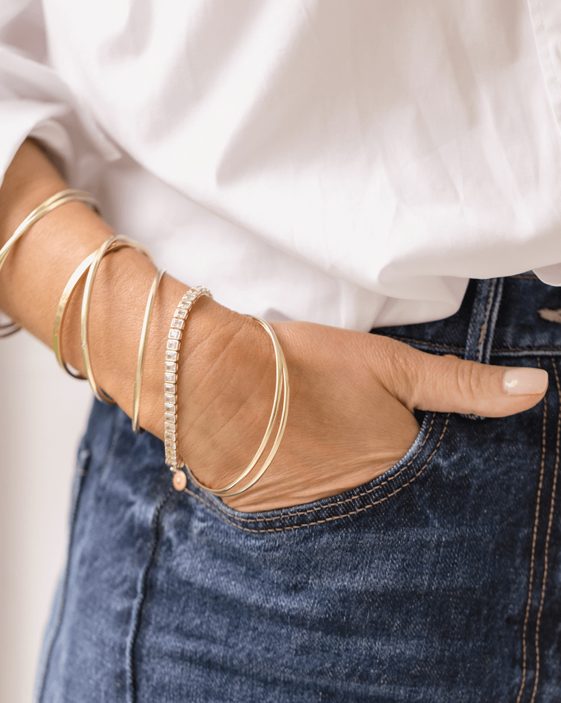 3x4mm Emerald Cut Tennis Bracelet | Products | Melanie Auld
