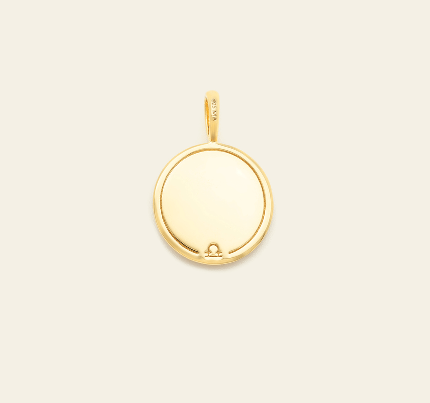 Libra Medallion - Gold Vermeil