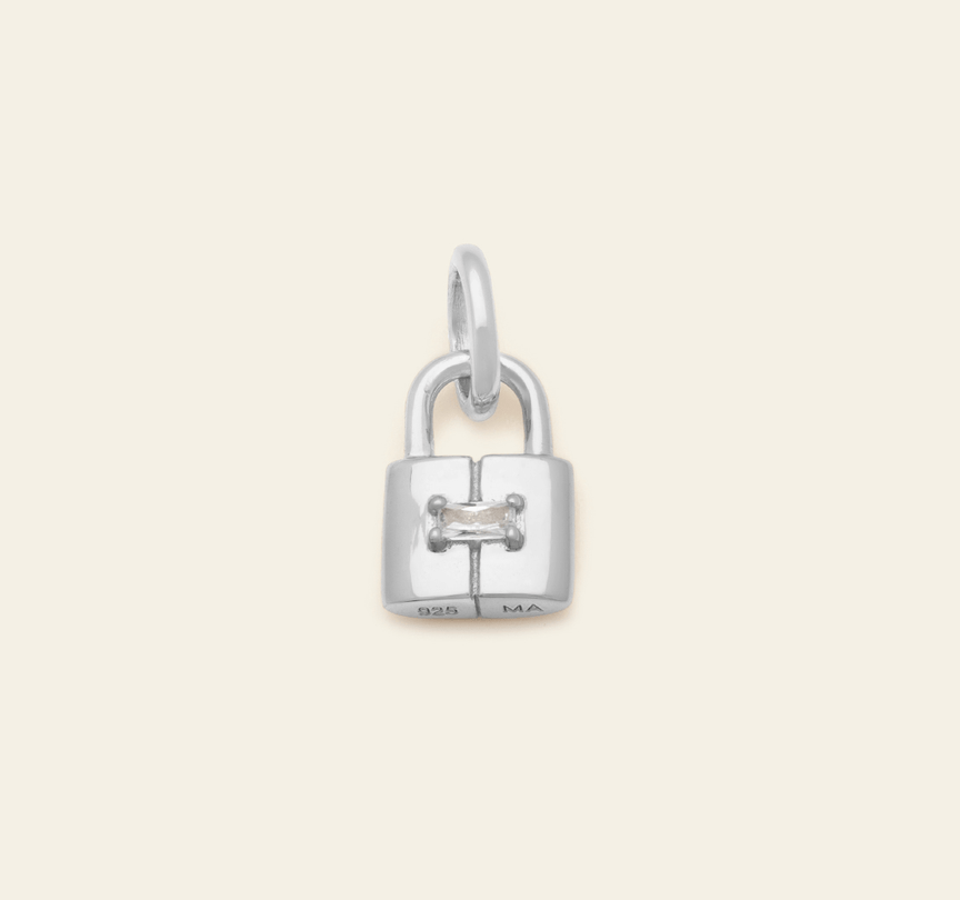 Luxe Lock Pendant - Sterling Silver