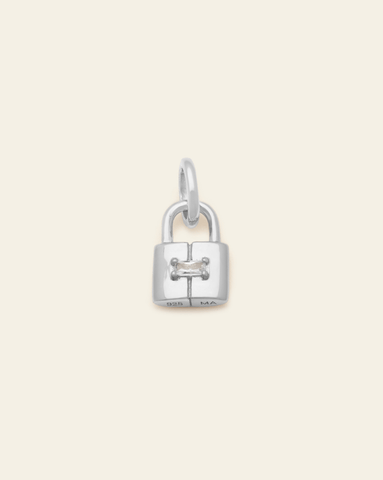Luxe Lock Pendant - Sterling Silver