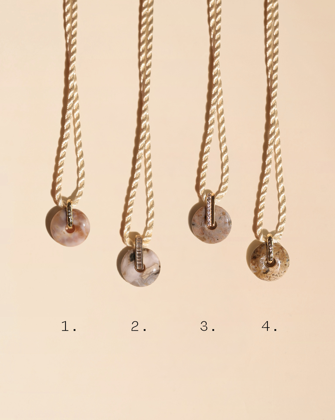 Luxe Donut Necklace - Jasper/Group 1