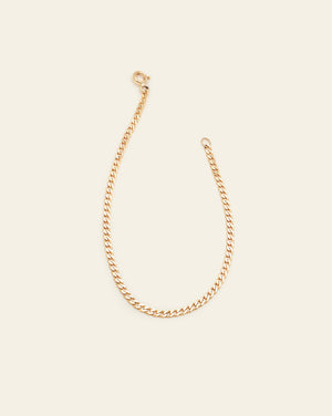 Medium Curb Chain Anklet - 10k Solid Gold
