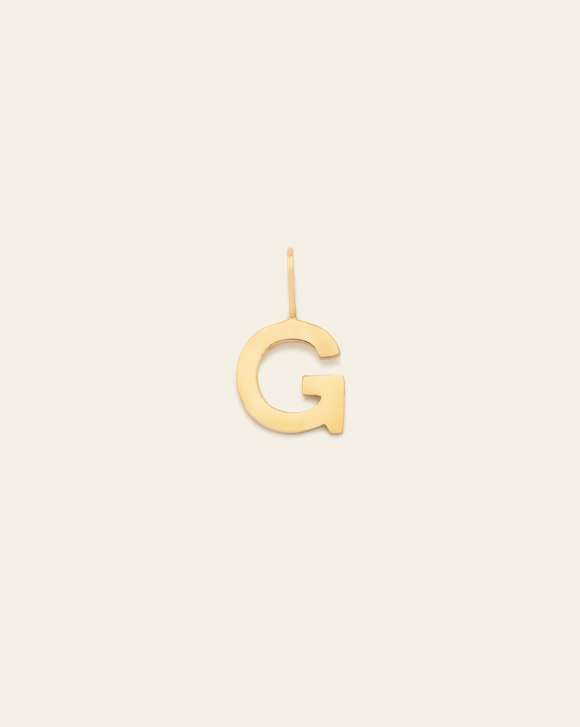 Initial Charm 14k Solid Gold