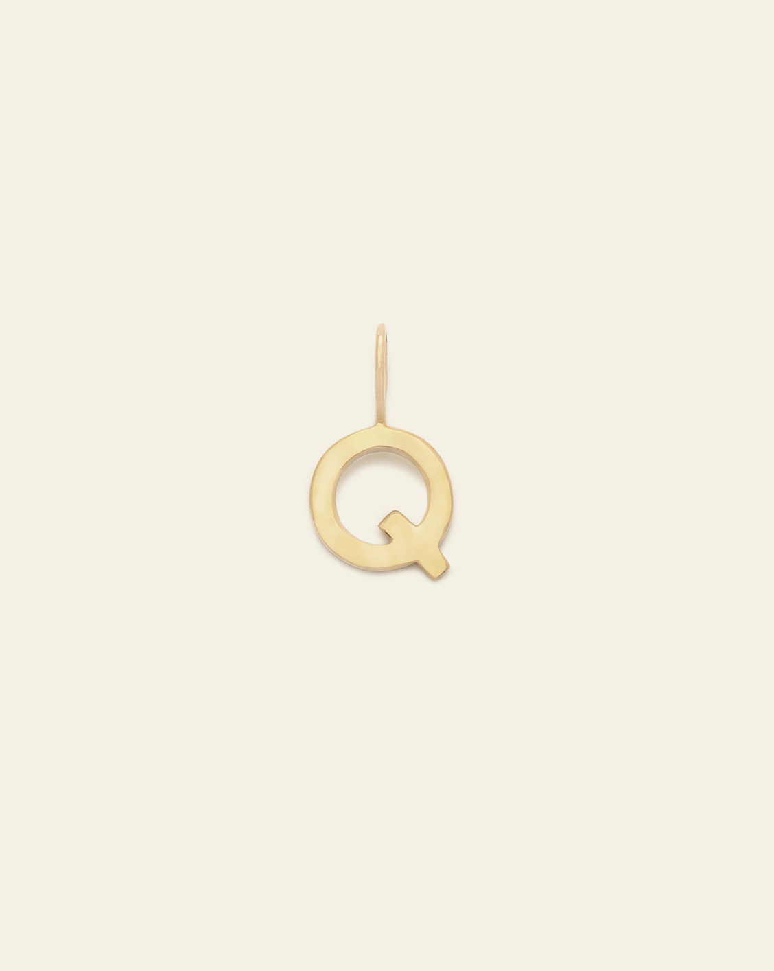 Initial Charm 14k Solid Gold