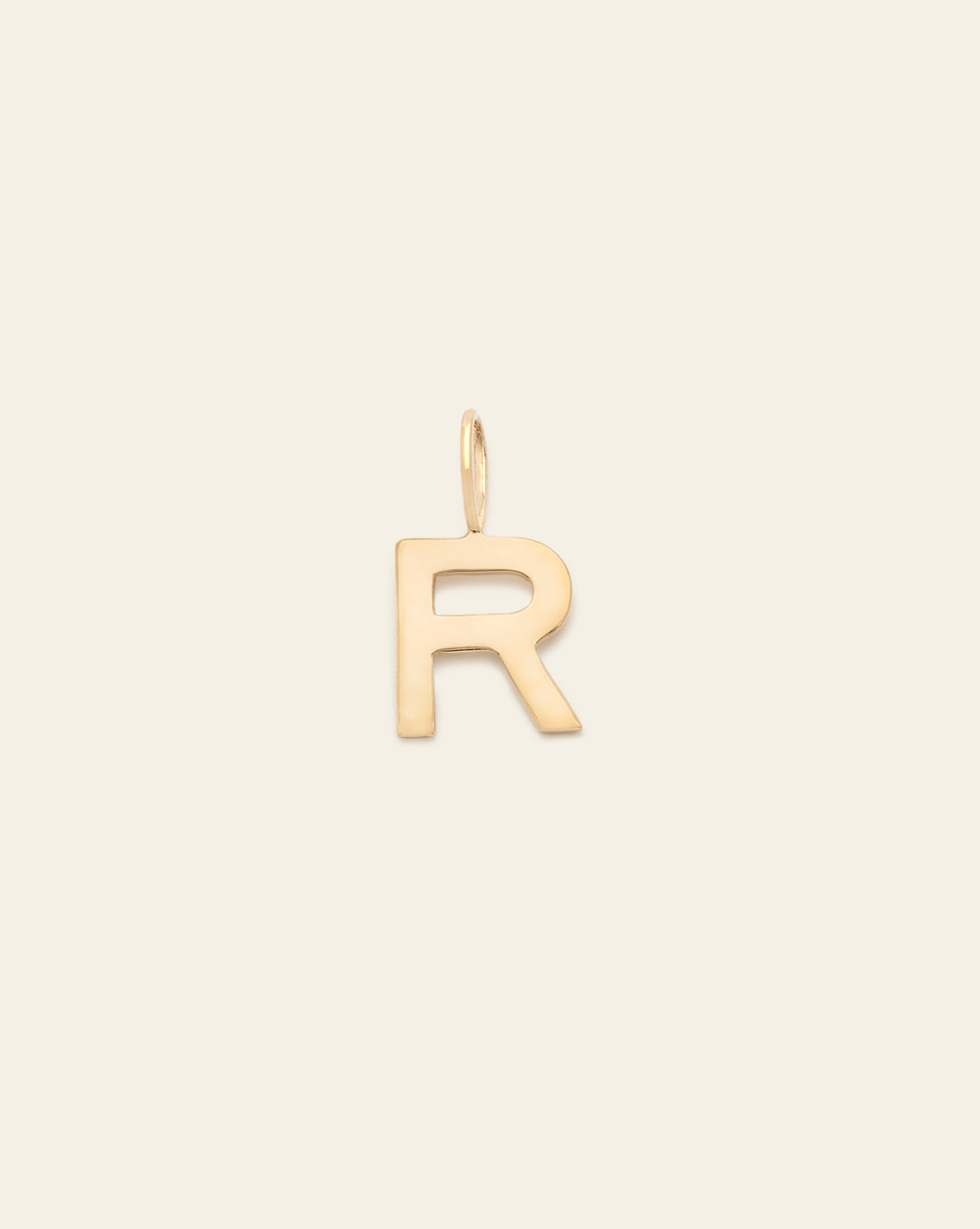 Initial Charm 14k Solid Gold Products Melanie Auld Jewelry