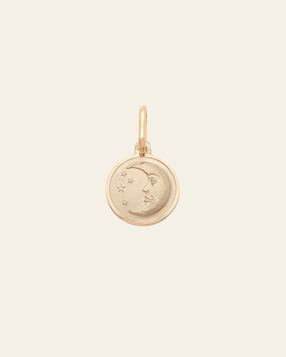 Mini Moon Pendant - 10k Solid Gold